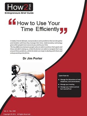 cover image of How to Use Your Time Efficiently